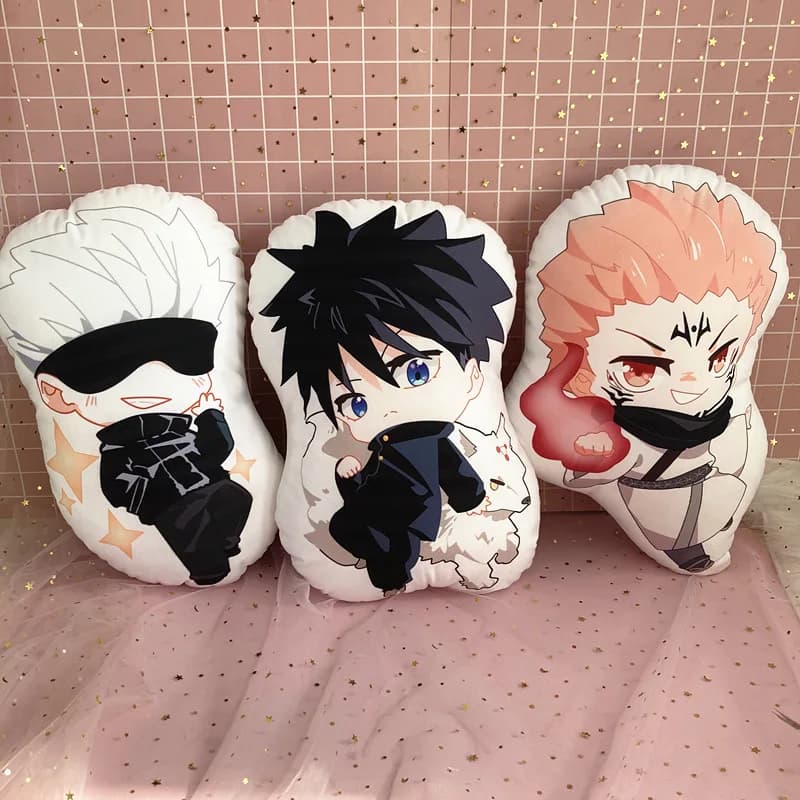 10cm Anime Jujutsu Kaisen peluche poupée Itadori Yuji Fushiguro Megumi Gojo Satoru doux coussin en p