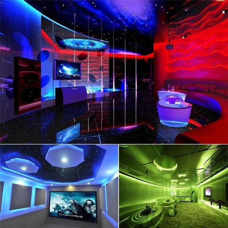 Bande lumineuse LED RGB 2835, 5M, 300 LED, DC 12V, rouge, vert, bleu, blanc chaud, blanc froid, Flex