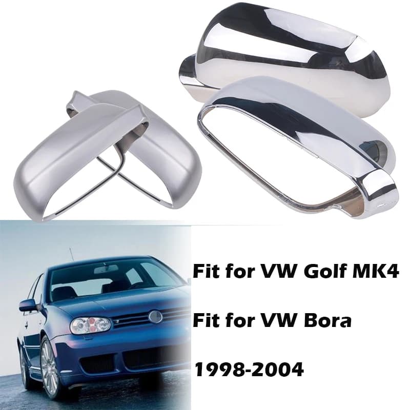 Couvercle de Rétroviseur Chromé pour VW Golf 4 MK4 Accessoire Bora 1998 1999-2004