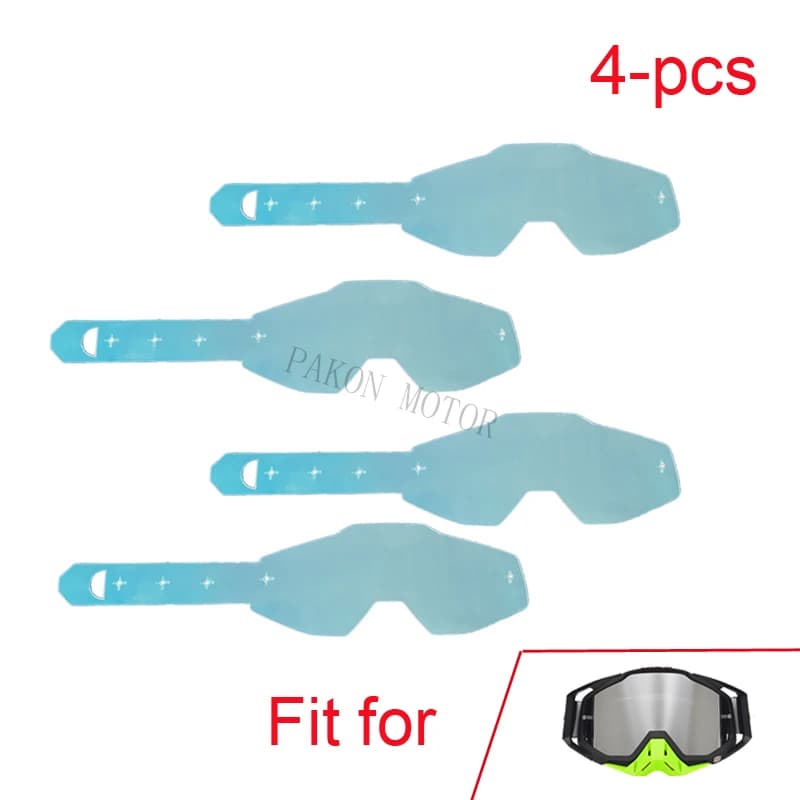 Film anti-déchirure pour lunettes 100%, caoutchouc de protection pour casque, couvercle en plastique