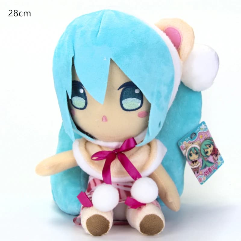 Peluche Hatsune Miku de 25 à 32cm, dessin animé japonais, poupée douce, oreiller futur, mignon, cade