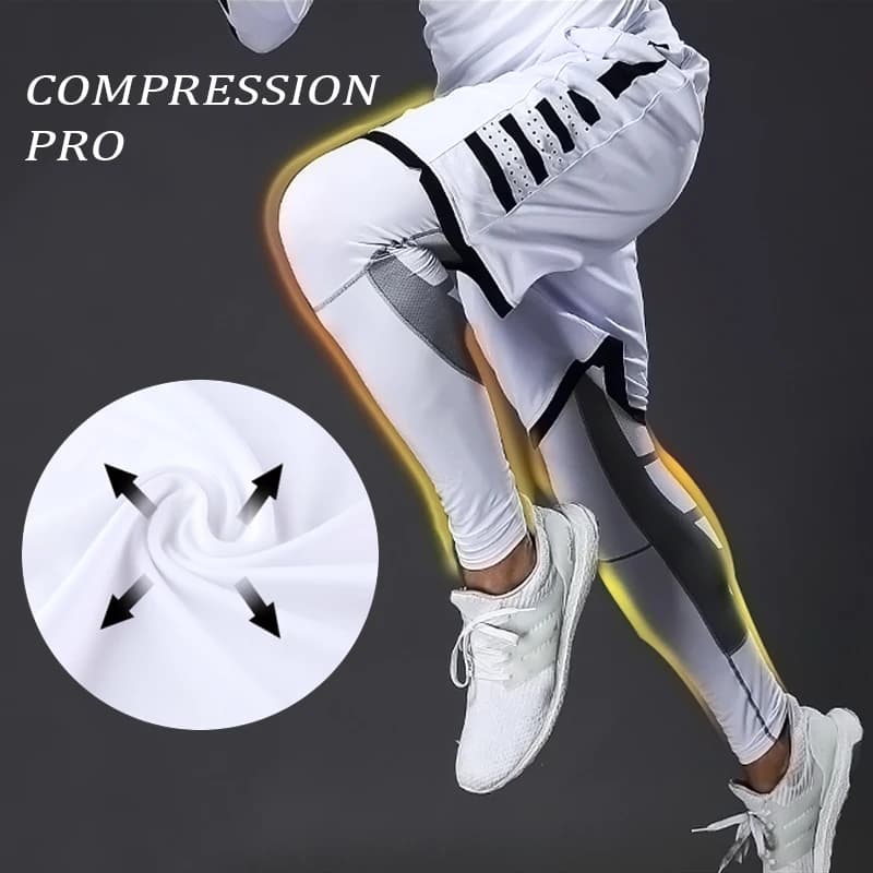 Pantalon de compression élastique pour homme, legging collant, pantalon de survêtement, cyclisme, co