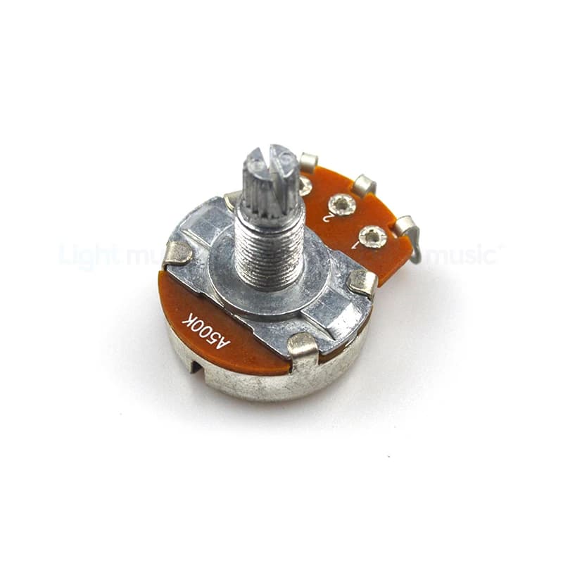 2 pièces A500K/B500K guitare électrique 15mm 18mm arbre fendu potentiomètre conique linéaire Volume 