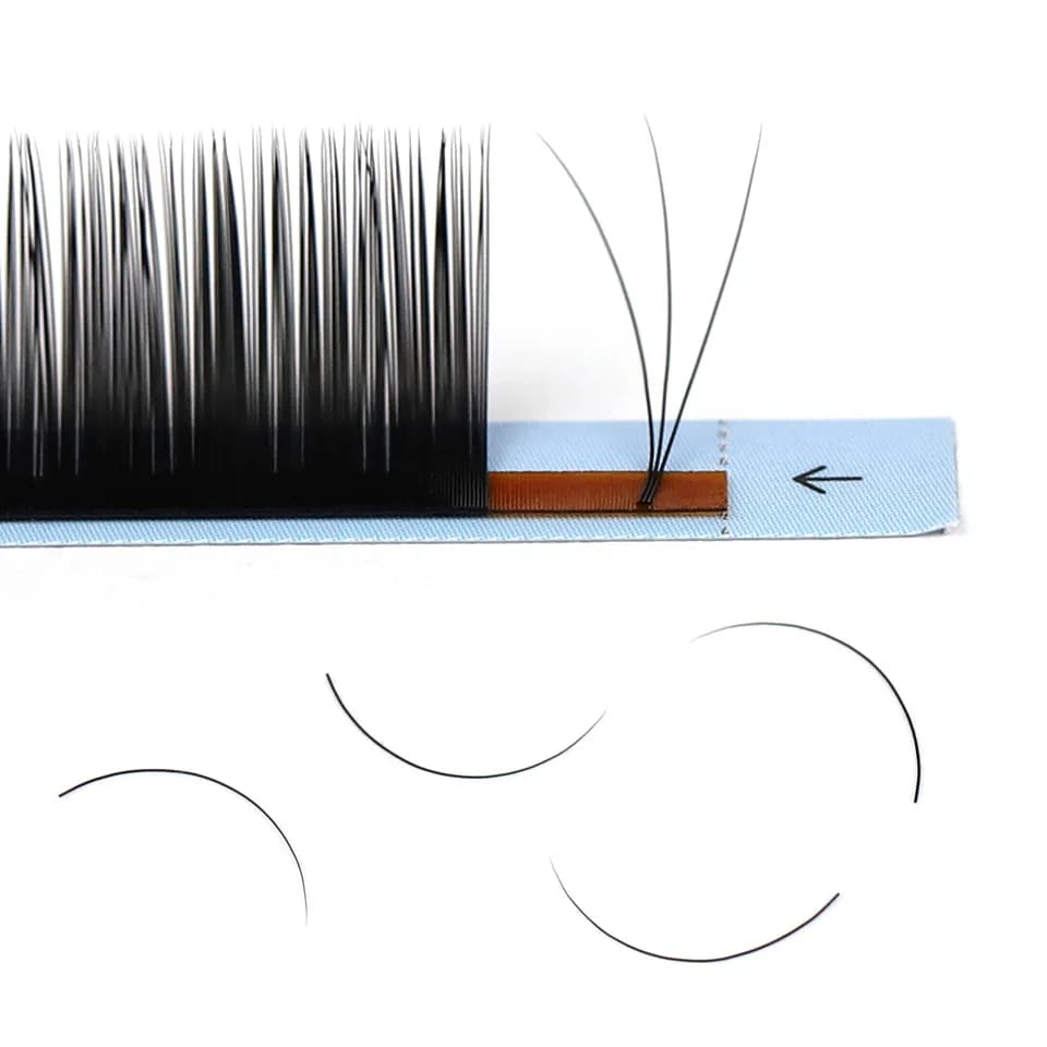 AGUUD-Extensions de Cils Individuels en Faux Vison, 16 Rangées, 16-20mm, 256 Cils en Cachemire Noir,