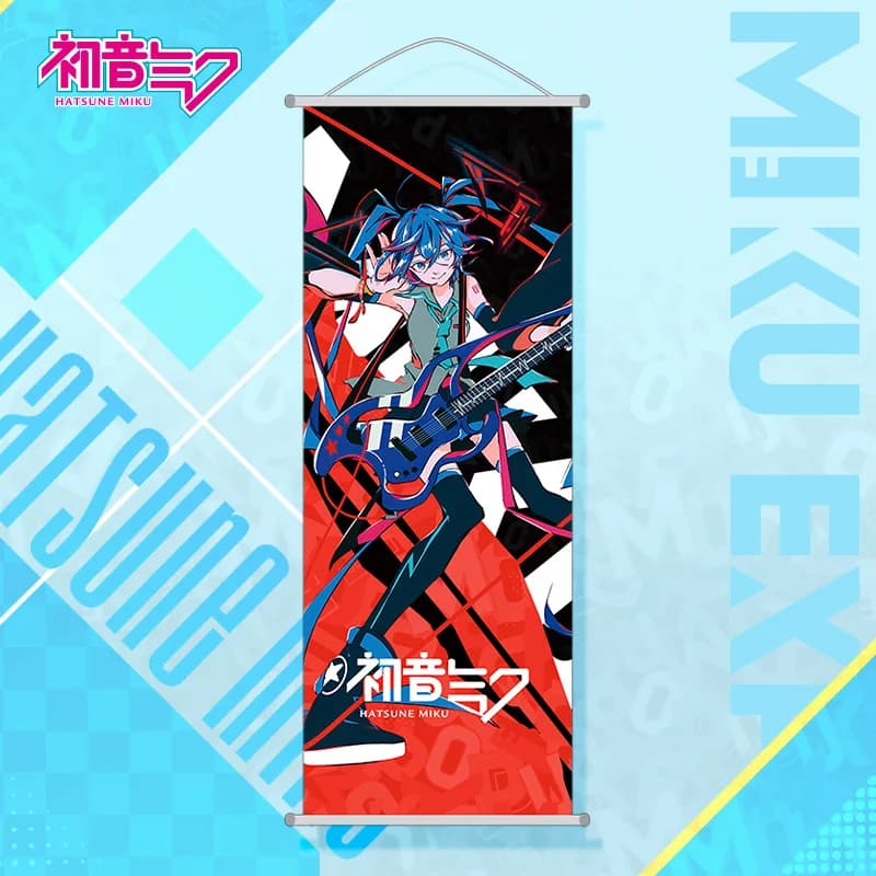 Hatsune Miku – décoration murale de chambre, dessin animé Hatsune Miku, peinture suspendue, Long déf