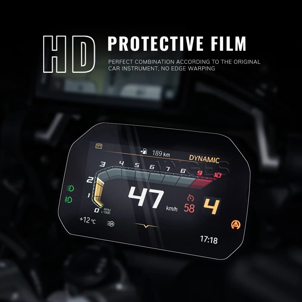 Film de Protection d'écran pour écran TFT de moto, Film d'instrument pour BMW S1000XR S1000R M1000XR