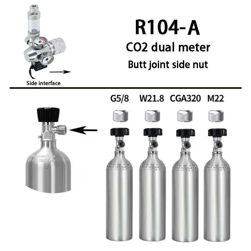 Régulateur de CO2 pour Aquarium AC100-240V, vanne électromagnétique, compteur de bulles, système de 