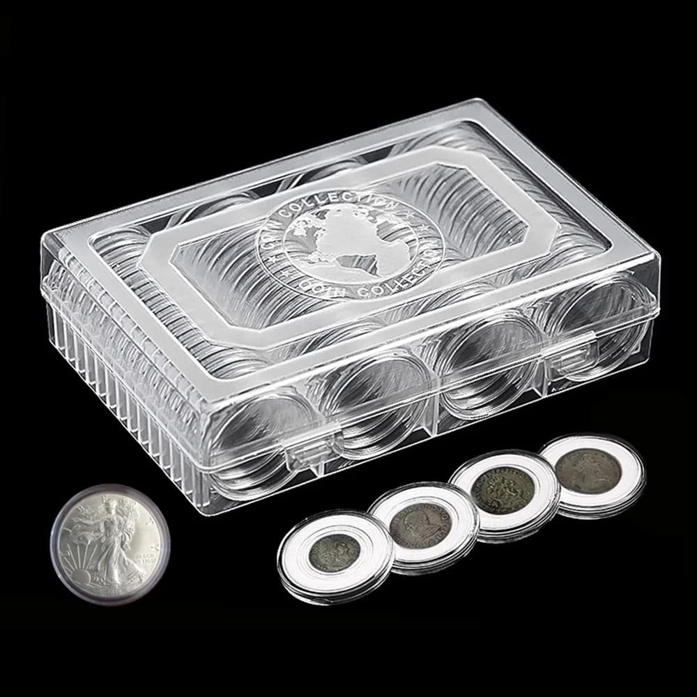 Boîte de collecte pour pièces de monnaie, porte-monnaie, capsules de stockage, boîtes de protection,
