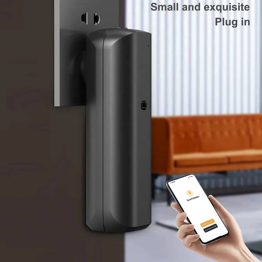 Petit Diffuseur d'Huile Aromatique Bluetooth, Diffuseur de sexuellement, Style Prise, Diffuseur d'Hu