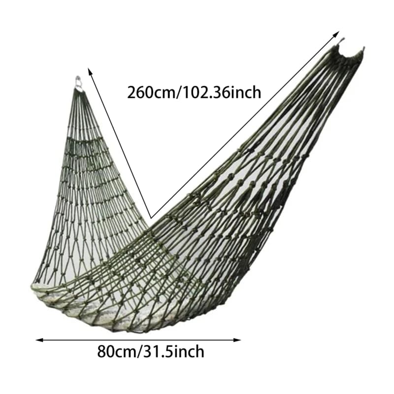 Hamac multifonctionnel en nylon, ULen maille, pour dormir à l'extérieur, camping, parfait pour la re