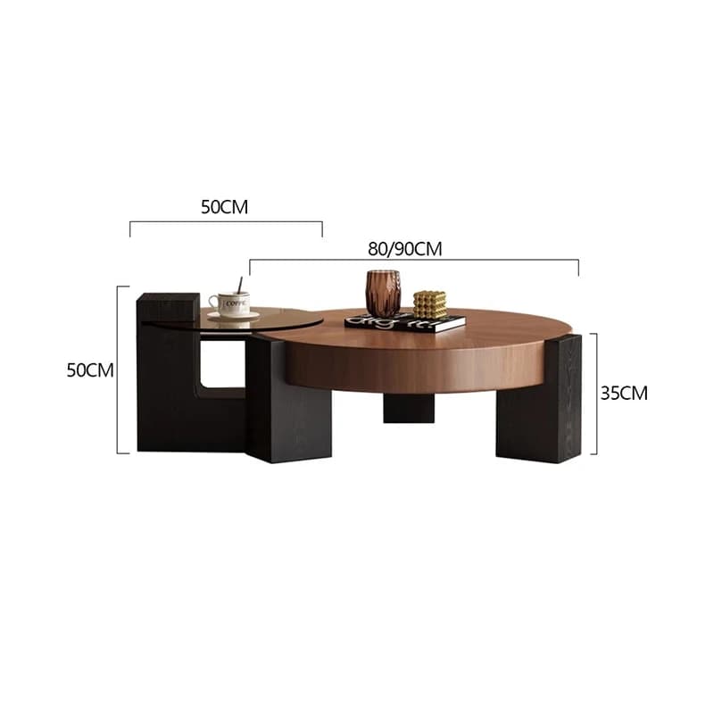 Tables basses Vintage du milieu du siècle Wabi Sabi Designer Wabi Sabi Table basse tendance Premium 