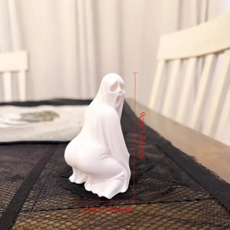 Statue fantôme gros cul imprimée en 3D pour Halloween, ornement de bureau, décoration de maison pour