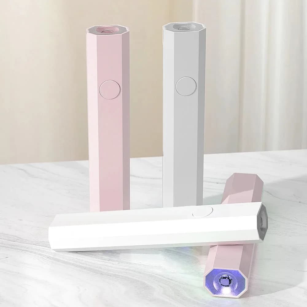 Lampe monogramme portative UV LED pour ongles, pour le durcissement de tous les vernis Gel, Recharge