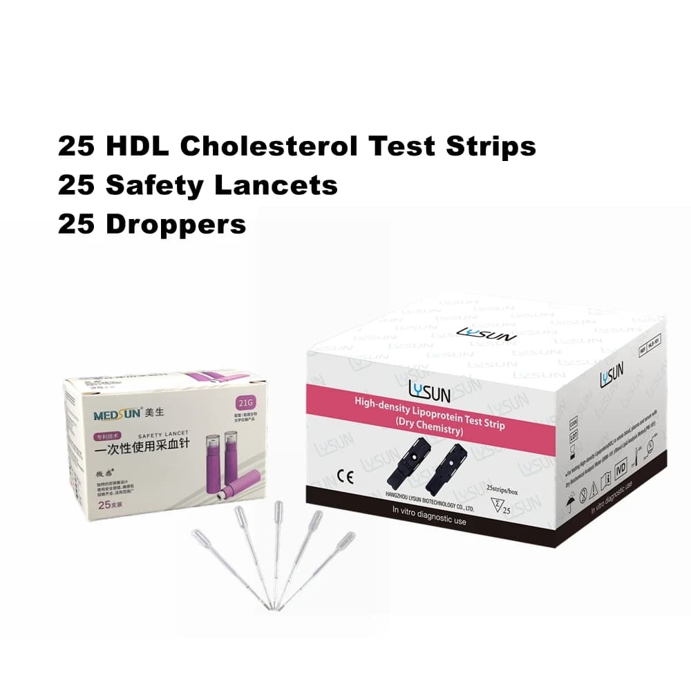 LYSUN LPM-102 compteur d'analyse du cholestérol des lipides sanguins 3in1 Test médical cholestérol T
