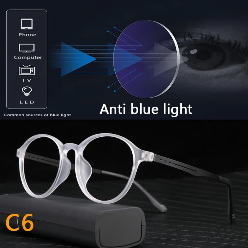 Lunettes photochromiques ultralégères en titane pour hommes et femmes, verres pour myopie, lunettes 
