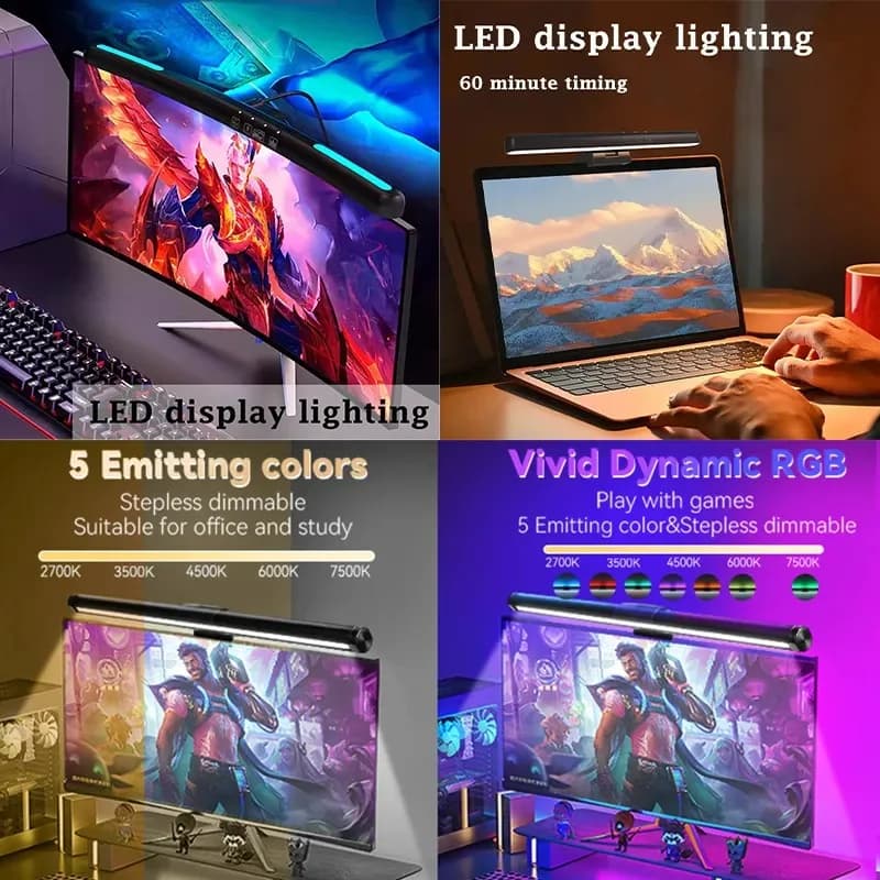 Moniteur Led barre lumineuse lampes d'ordinateur lampe de lecture écran suspendu lampe de bureau mon