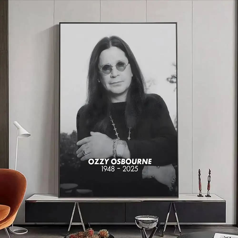 O-ozzy Osbourne groupe chanteur principal affiche HD affiche d'art pour la maison salon bar bureau d