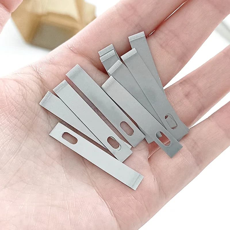 100/20 pièces 4 #   Couteau de Scalpel en métal, lames de couteau à graver, bricolage, couteau à Scu