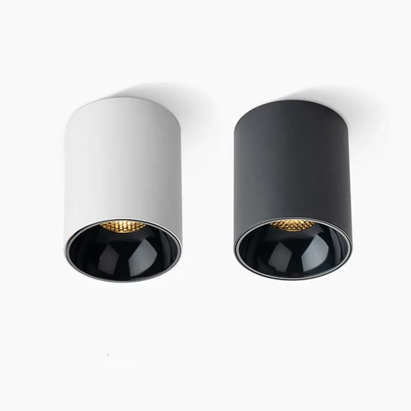 Moderne minimaliste dimmable nid d'abeille monté en surface anti-éblouissement LED vers le bas lumiè