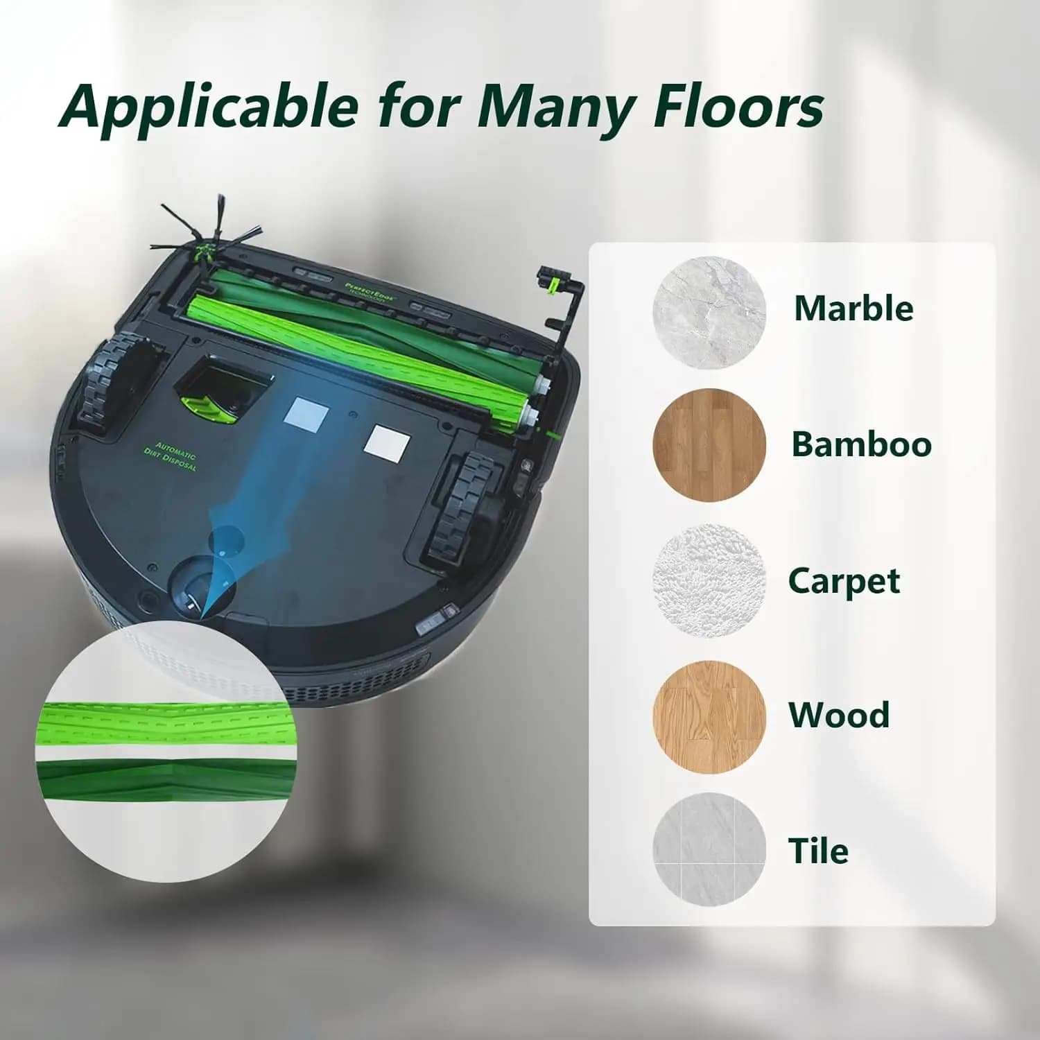 Brosse à rouleau en caoutchouc pour aspirateur iRobot Roomba S9 (9150) S9 + S9 Plus (9550) série S, 