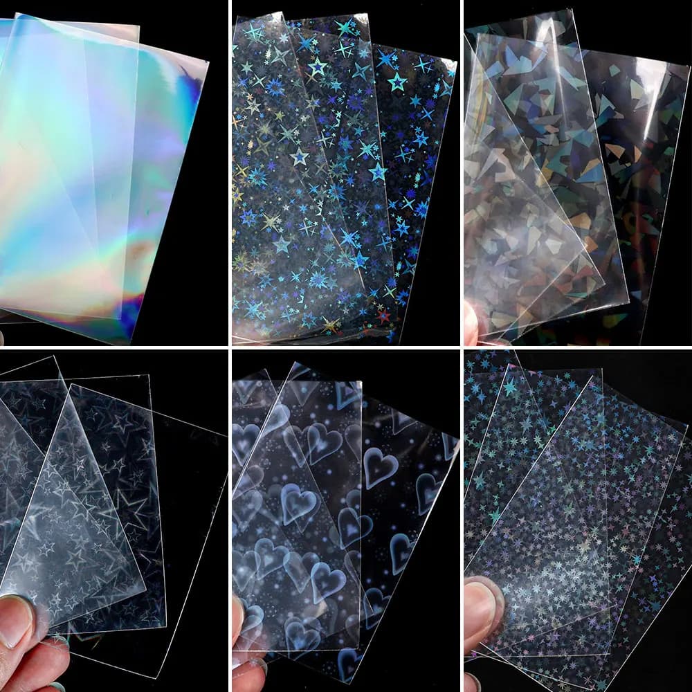 50 Protège-cartes laser coréens 61x88mm pour photocartes, Kpop, jeux de société, cartes de tarot – F