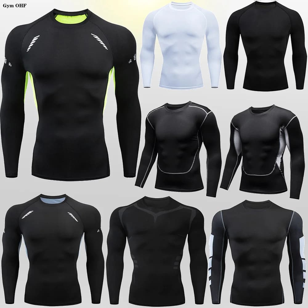 musculation sport homme tee shirt homme  T-shirt Rashguard à manches courtes pour homme, vêtement de