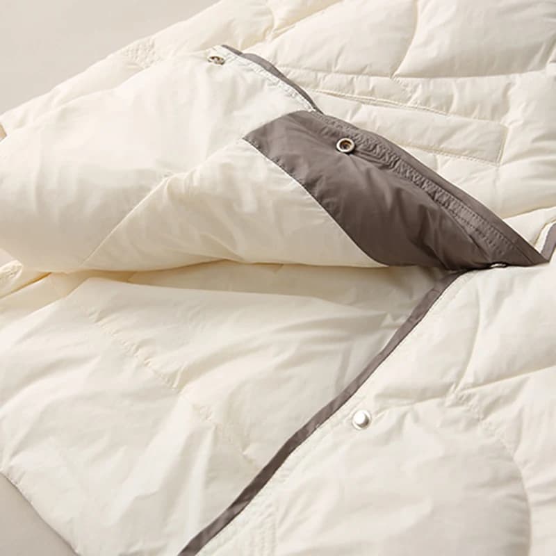 SEDUTMO-Veste Longue en Duvet de Canard pour Femme, Manteau Ultra observateur, Slim, Vintage, Décont
