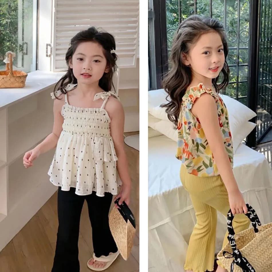 Pantalon d'été pour enfants, vêtement décontracté, polyvalent, à la mode, style princesse