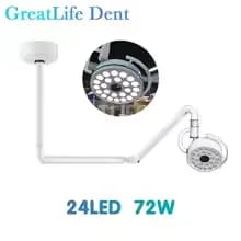 Lampe chirurgicale murale LED 72W 2026 pour chirurgie dentaire et vétérinaire, sans ombre, 90V-230V,