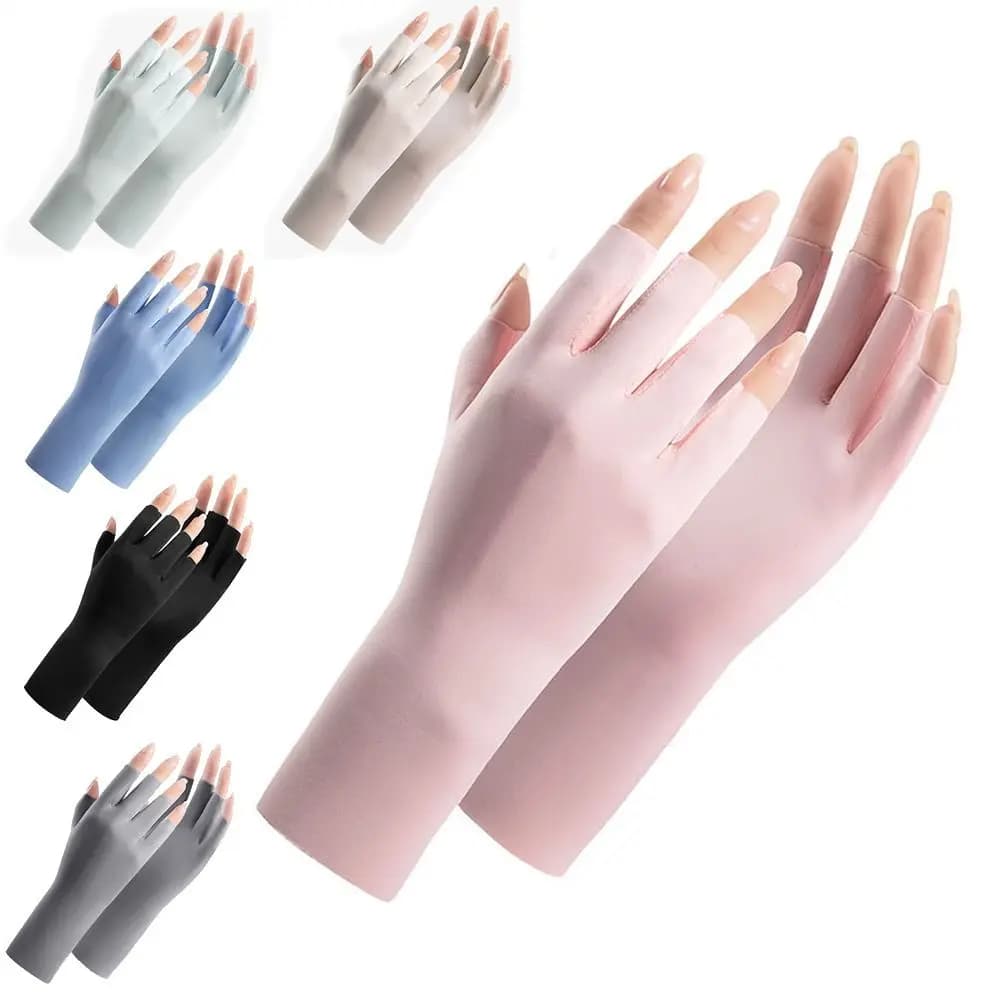 Gants de protection solaire pour le nail art, outil pour lampe UV LED, gants de protection UV pour l