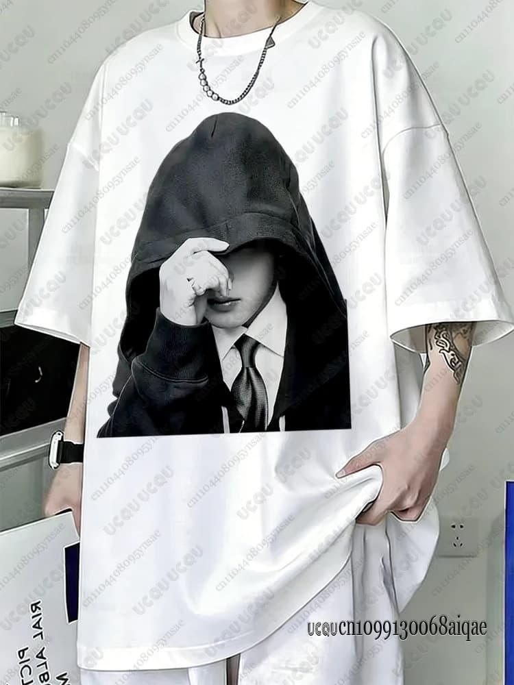 T-shirt Kpop Boy Band pour Hommes et Femmes, T-shirt d'été en Coton 2026, Polera à Manches Courtes, 