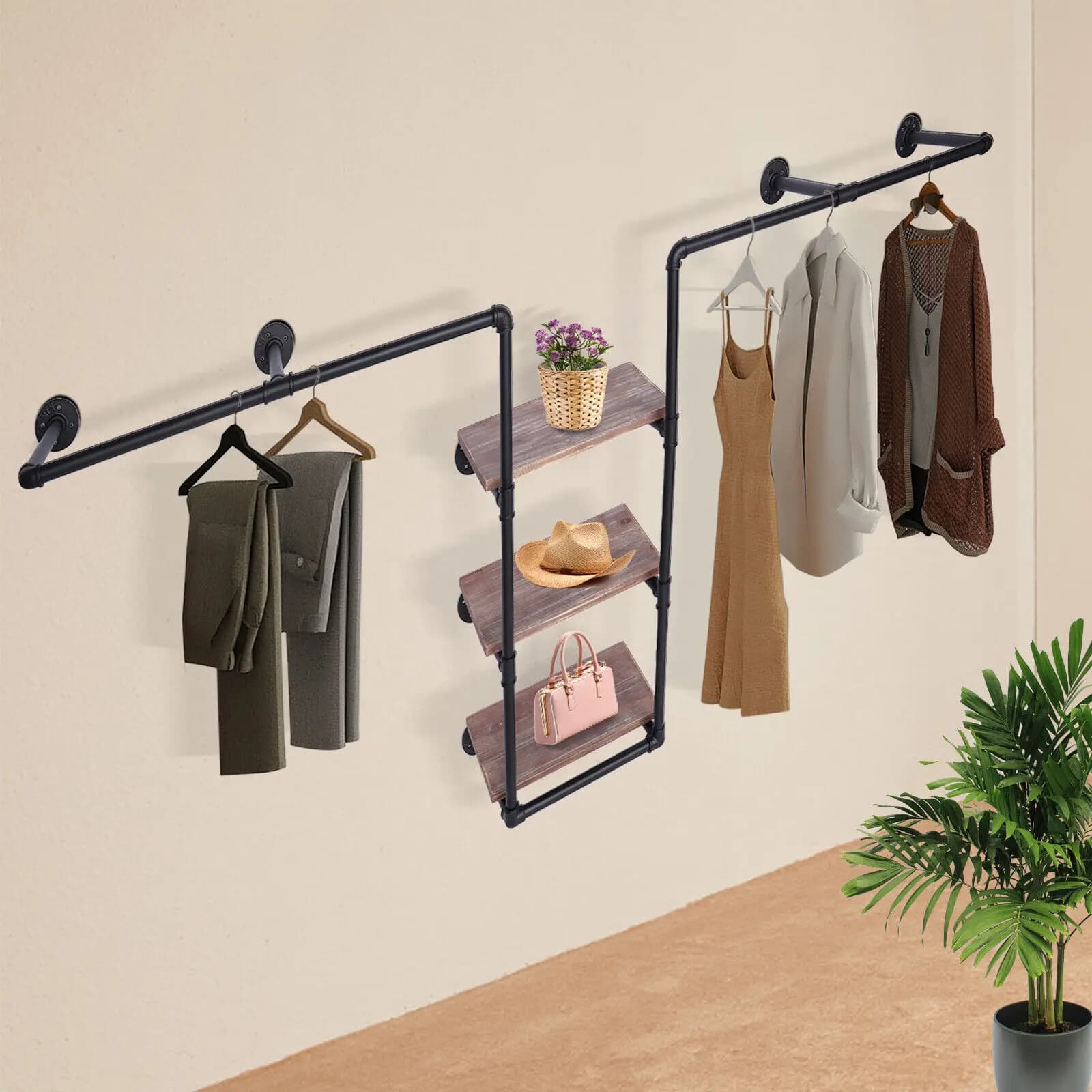 Tuyau industriel pour la vente au détail de vêtements, confection de vêtements rustiques, T1