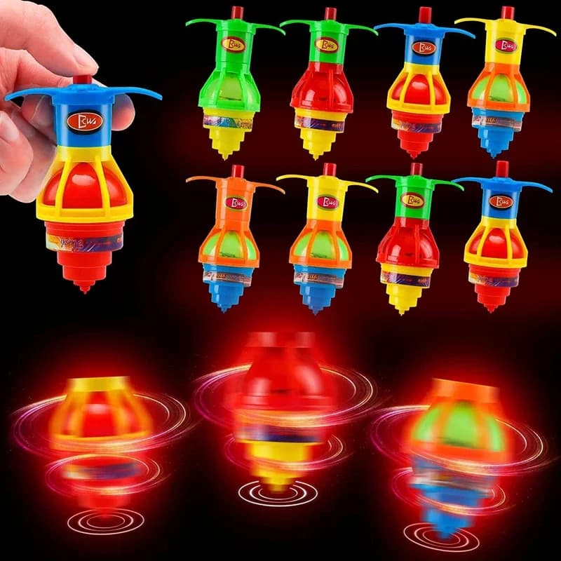 Gyroscope rotatif scintillant pour enfants, jouets pour fête d'anniversaire, cadeaux pour invités de