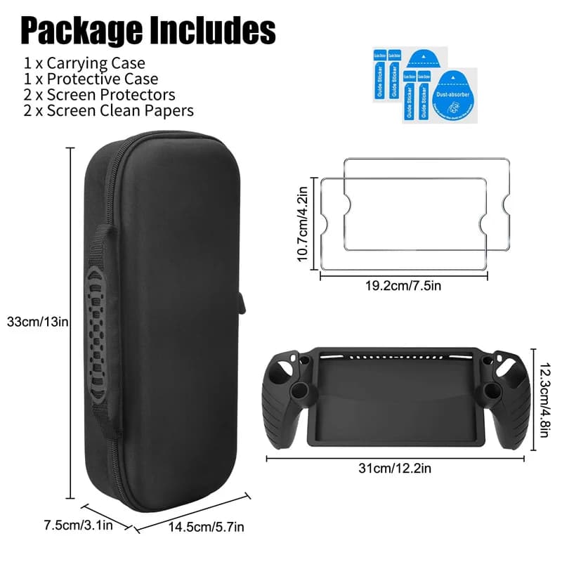 Ensemble d'accessoires 3 en 1 Compatible avec le portail PS, étui de transport EVA pour portail PS5,