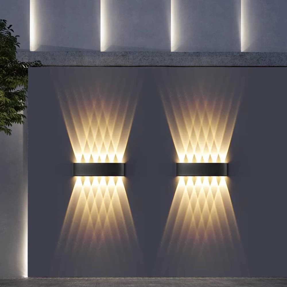 Lampes murales extérieures imperméables chambre salon appliques murales en aluminium éclairage décor