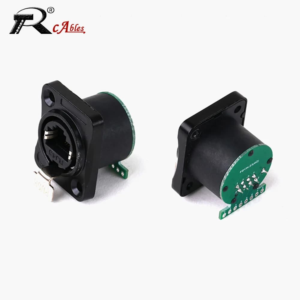 Connecteur réseau RJ45 8P8C, prise femelle avec carte PCB, adaptateur d'extension de réseau Ethernet