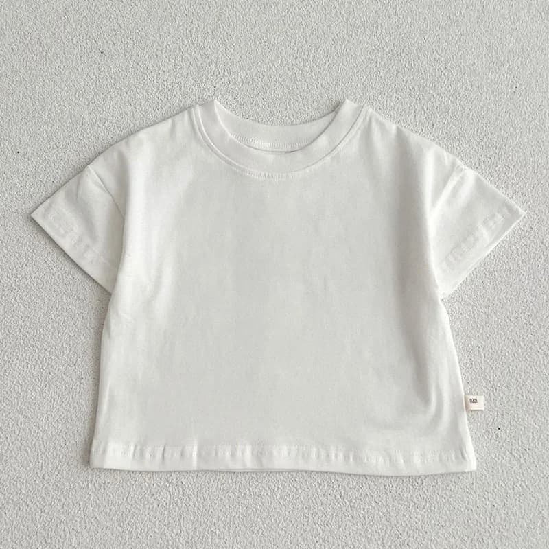 Été bébé garçons filles T-shirt enfant en bas âge dessus de couleur unie vêtements Style coréen infa