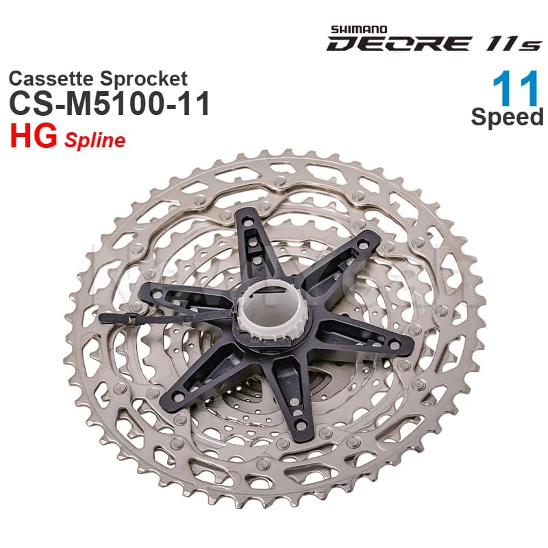 WinterMANO DEORE CS-M5100 11v Cassette Pignon-11 Vitesses-HYPERGLIDE pour VTT Vélo Pièces D'origine