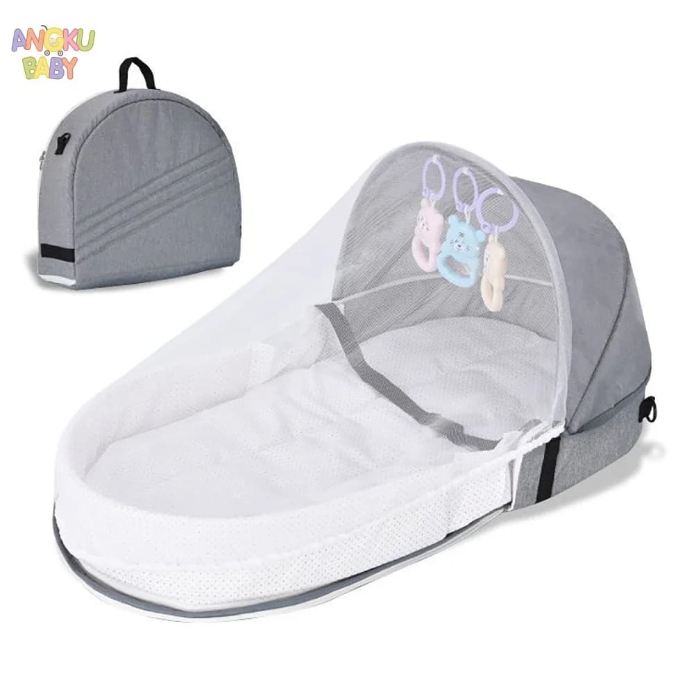 Lit de bébé portable avec moustiquaire, lit pliable pour nouveau-nés de 2 à 12 mois, lit de voyage m