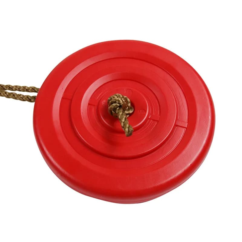Balançoire à disque pour enfants, Sports d'intérieur et d'extérieur, rouge et bleu, pétale octogonal