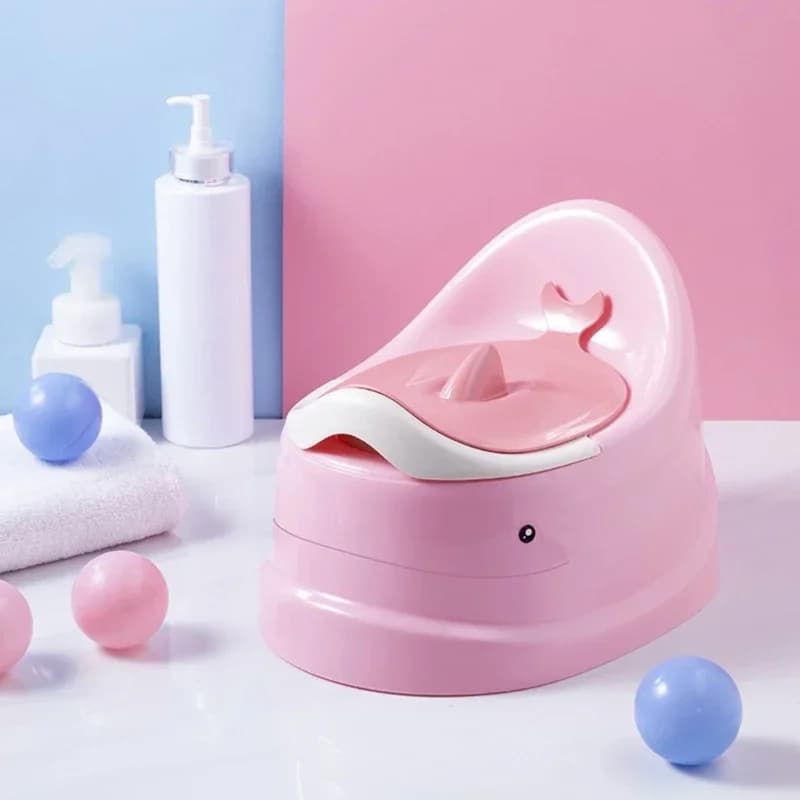 Pot Antidérapant de Forme Ovale pour Bébé, Toilette d'Entraînement Portable pour Voyage, Stable et S