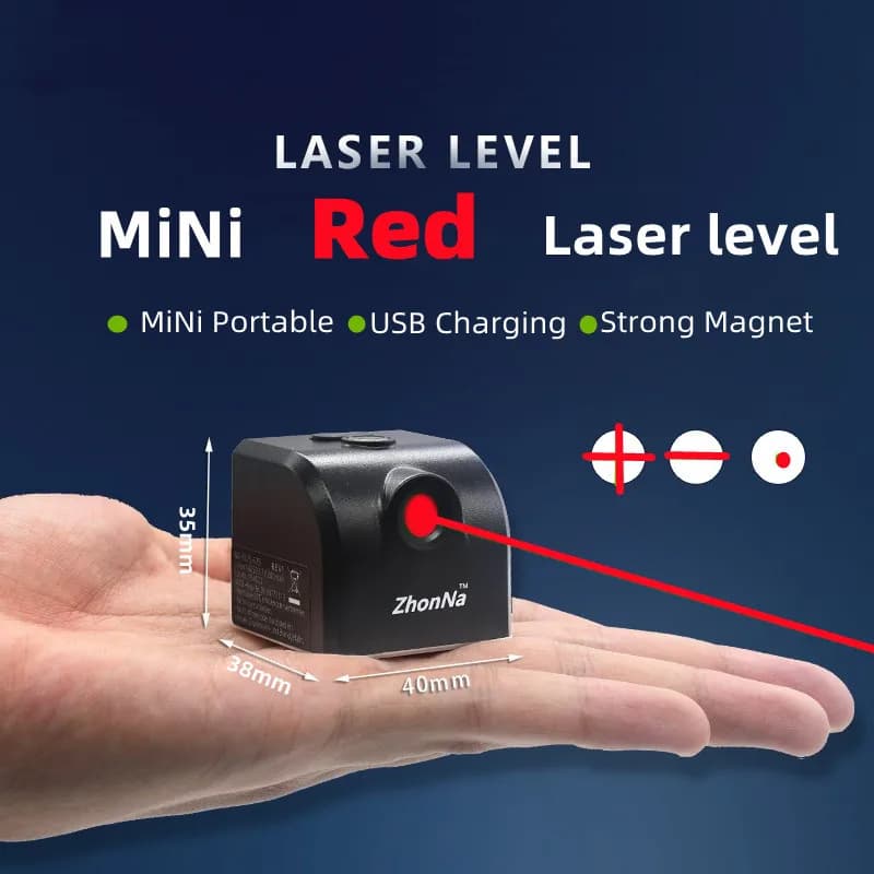 Mini niveau Laser lignes transversales horizontales et verticales ligne de faisceau Laser vert/rouge
