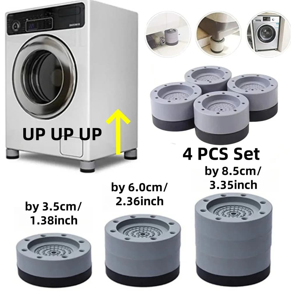 Coussinets Anti-Vibration universels pour Machine à laver, 4 pièces, tapis de pieds en caoutchouc, c