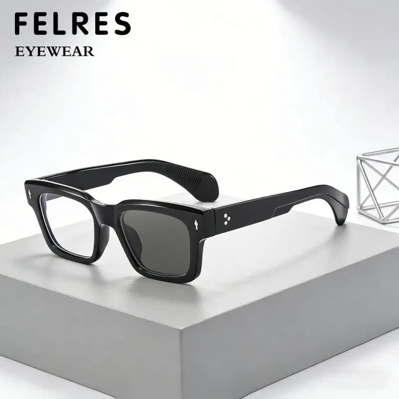 Lunettes de lecture photochromiques à monture épaisse de styliste, tendance pour hommes et femmes, l