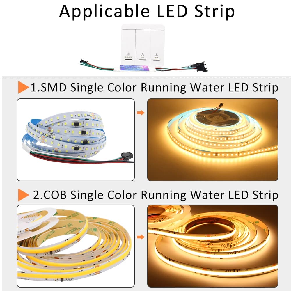 Contrôleur de bande LED pour course de chevaux, DC 5-24V, 3 touches, contrôle de synchronisation du 