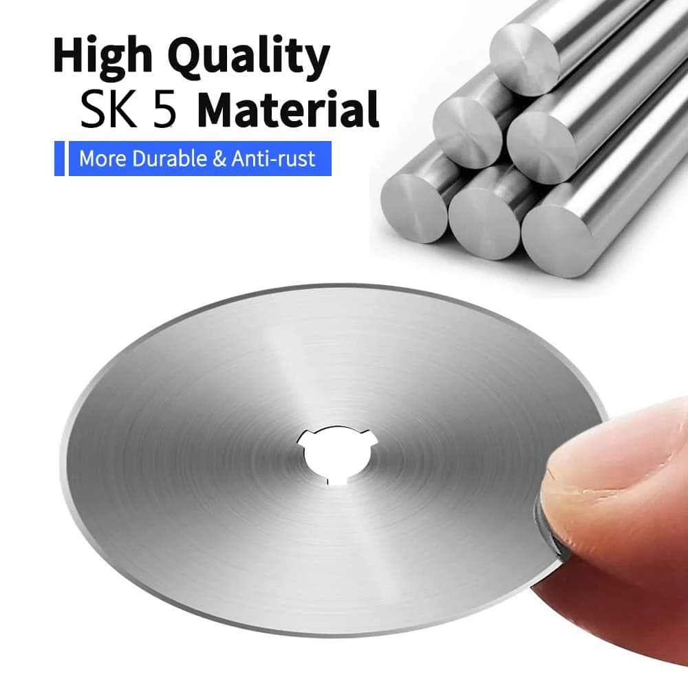 Lames de coupe rotatives SKS-5 60MM, 5 pièces, lames de coupe de rechange Premium avec netteté pour 