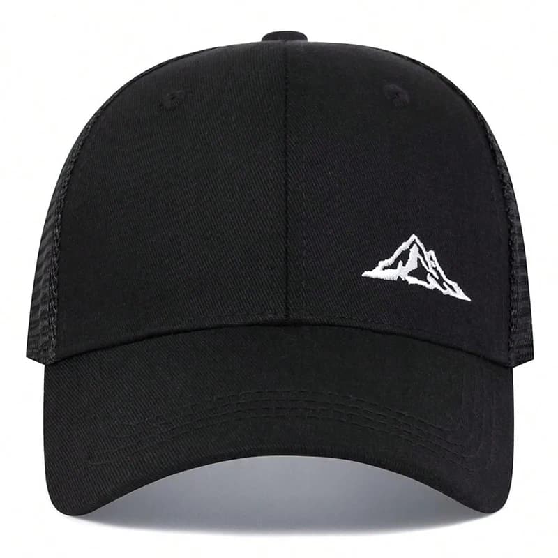 Casquettes de baseball brodées unisexes, filet de montagne, chapeaux décontractés réglables, chapeau
