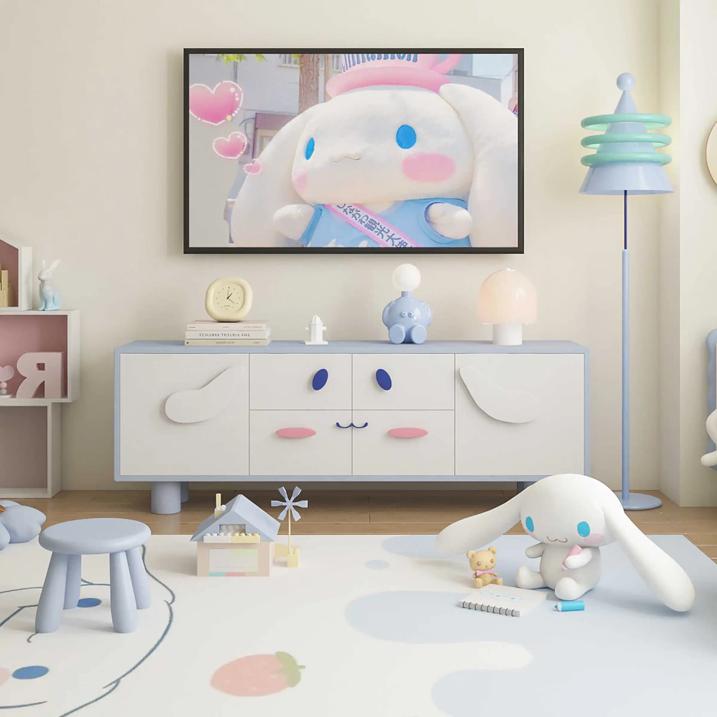 Morden mignon Meuble Tv beauté Unique classique avec tiroirs Meuble Tv esthétique luxe Meuble Tv Sal