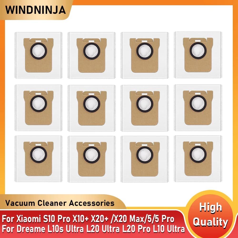 Sac à poussière pour aspirateur Robot Xiaomi X20 + X10 + X20 Plus X10 Plus M30S pour Dreame L10s Ult