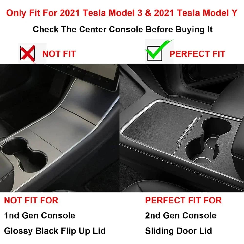 YZ pour Tesla modèle 3 modèle Y 2021-2023 organisateur de Console centrale voiture Tesla accoudoir d